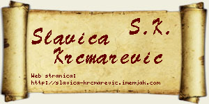 Slavica Krčmarević vizit kartica